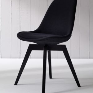 Tenzo Stuhl BESS fabric schwarz/schwarz 2er Set
